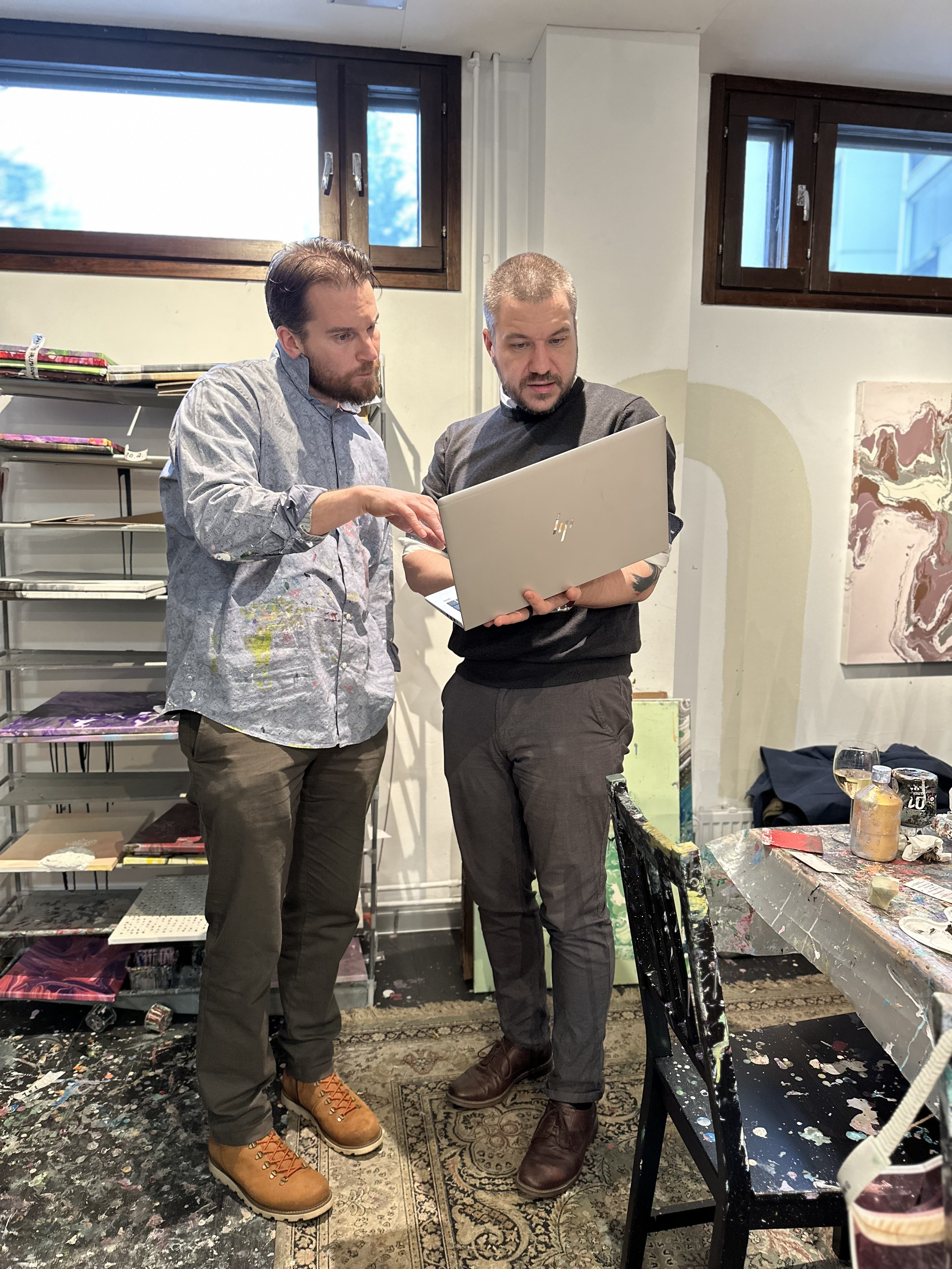 Eetu Heiska & Antti Pukema at Sitedrive Kickoff in 2024